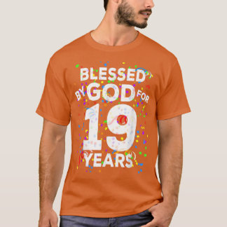 Gud välsigne i 19 årGlad nittonde födelsedag T Shirt