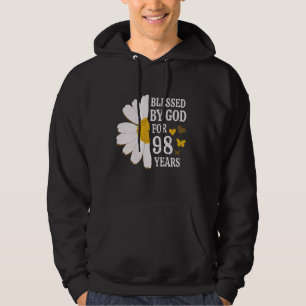 Gud välsigne i 98 år 98:e födelsedagsdagen Daisy B Hoodie