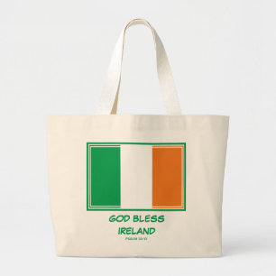 GUD VÄLSIGNE IRLAND Fosterländsk Irländsk flag Jumbo Tygkasse