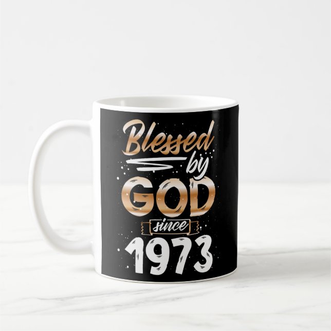 Gud välsigne sedan 1973 För manar gåvor Kaffemugg (Vänster)