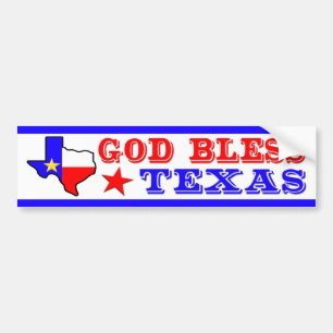 Gud välsigne Texas Bildekal