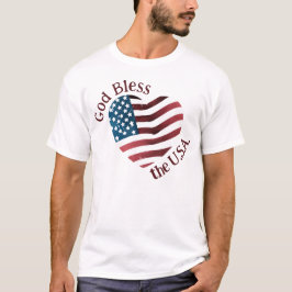 Gud välsigne USA Amerika  T Shirt