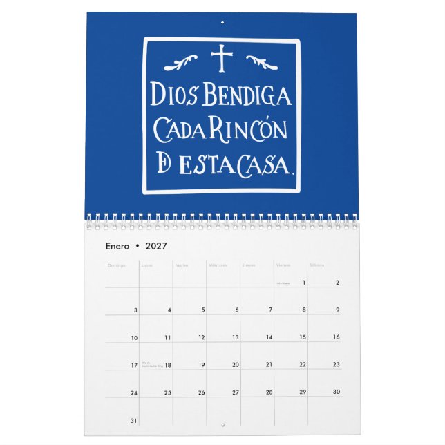 Gud välsigne varje hörn kalender (Jan 2027)