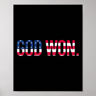 Gud vann Jesu tro över alla kristna ting Citat Poster