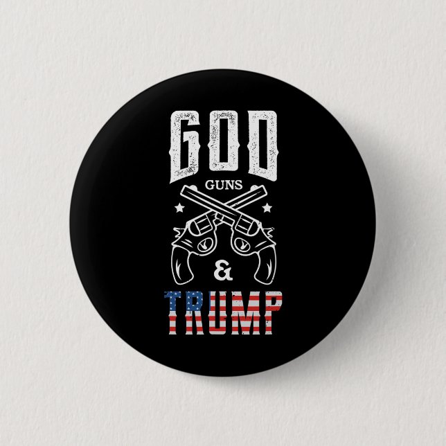 Gud Vapen Och Trumpstöd  Knapp (Framsida)