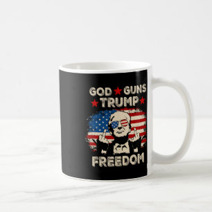Gud Vapen Trump Frihet Republikan Konservativ Vin Kaffemugg
