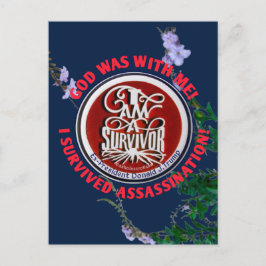 "GUD VAR MED MIG " JAG ÄR EN ÖVERLEVARE        Vyk Vykort