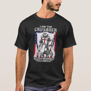 Gud varnade dig för Amerika Flagga Crusa T Shirt
