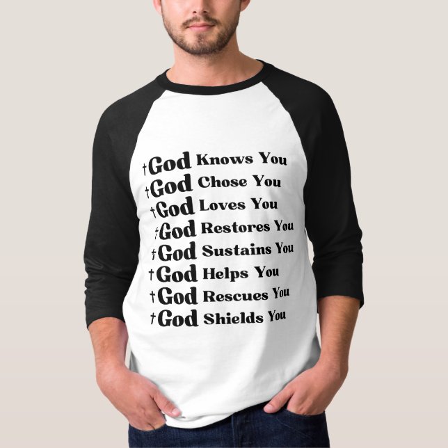 Gud vet dig, Kärlek du, restaurerar och Rädding du T Shirt (Framsida)