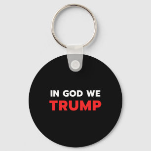Gud vi Trump Trump Pro President Donald Trump Supp Nyckelring