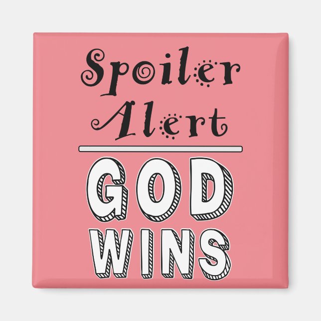Gud Vinner Magnet (Framsidan)