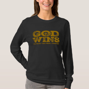 Gud vinner sista kapitlet Inspire Faith Christian T Shirt