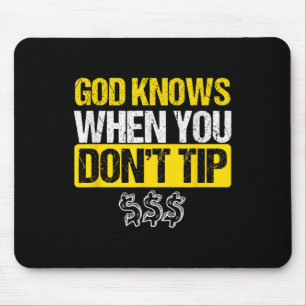 Gud White Tip Bartender Barman Servitör Pub Gift Musmatta