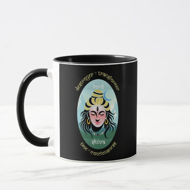 Gudar i Indien Konstserie - Lord Shiva Mugg (Vänster)