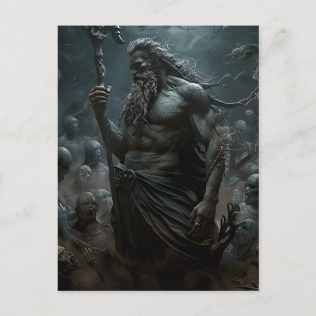 Gudar & Monster - Poseidon  Vykort (Framsida)