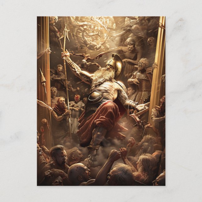 Gudar & Monster - Zeus Vykort (Framsida)