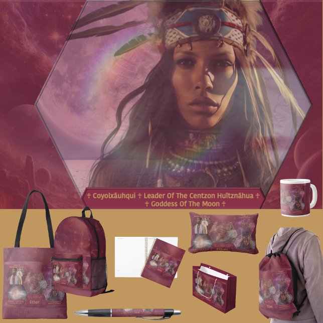 “Gudar och Gudinna av Eter”  Lumbarkudde (Get the full “Gods + Goddesses Of Ether” collection at: https://bit.ly/OurAncestorsZazzle)