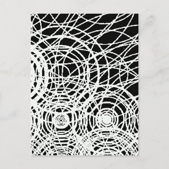 Gudar rör vid den svarta vatten vykort (Framsida)