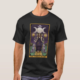 Gudarna hecate Måne Tarot Card Triple Måne T Shirt