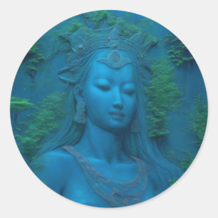 Gudarna Ishtar i sjö i det eviga livet Runt Klistermärke