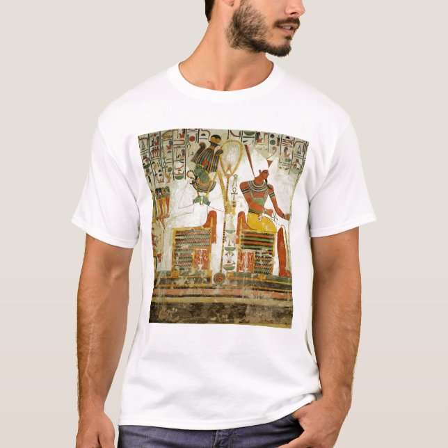 Gudarna Osiris och Atum, från graven av T-shirt (Framsida)