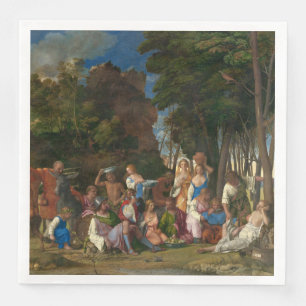 Gudarnas fest (av Giovanni Bellini) Pappersservett