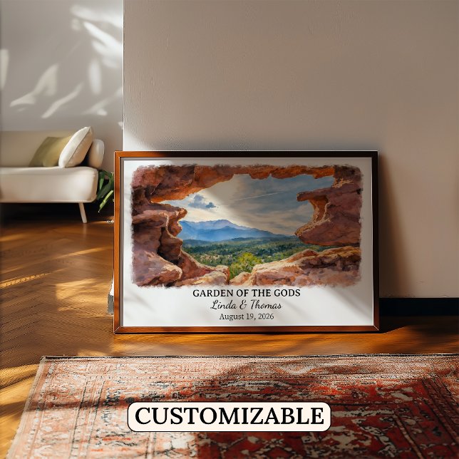 Gudarnas trädgård Colorado Affisch, Akvarell Poster (Skapare uppladdad)