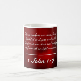 Gudcitationstecken: 1 John 1:9 -- "Bikt och Kaffemugg