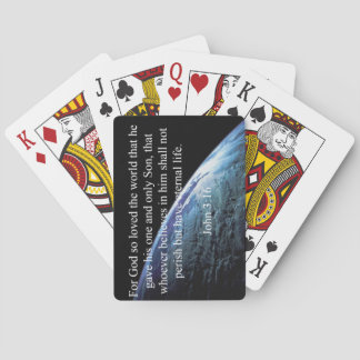 Gudcitationstecken: John 3:16 -- "Älskade guden Spelkort