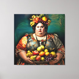 "Guddess gudinna" Colorful Porträtt Canvastryck