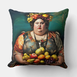 "Guddess gudinna" Colorful Porträtt Kudde