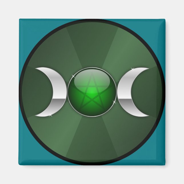 guddess måne symbol magnet (Framsidan)