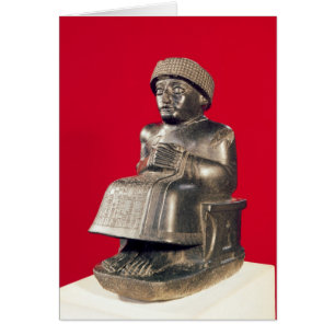 Gudea, prins av Lagash Hälsningskort