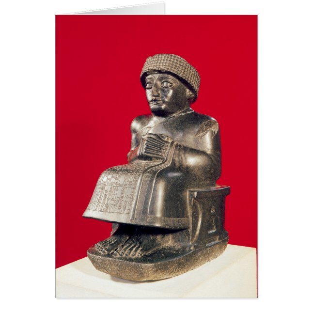 Gudea, prins av Lagash Hälsningskort (Framsidan)