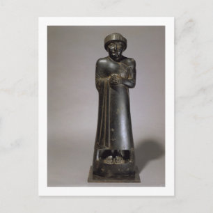 Gudea-statyn, prins of Lagash, Neo-Sumerian, f Vykort