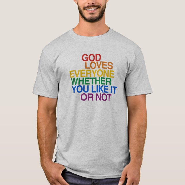 GUDEN ÄLSKAR ALLA - T SHIRT (Framsida)