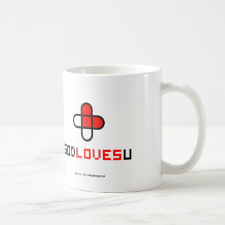 Guden älskar dig kaffemuggen kaffemugg