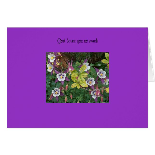 Guden älskar dig så mycket hälsningskort (Framsidan Horizontal)