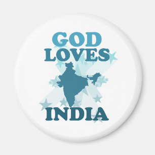 Guden älskar Indien Magnet