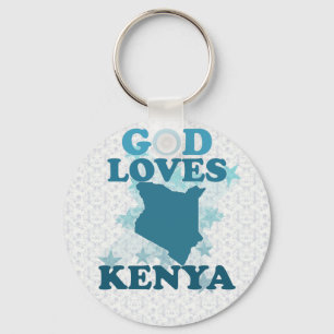 Guden älskar Kenya Nyckelring