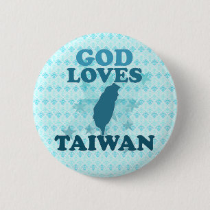 Guden älskar Taiwan Knapp