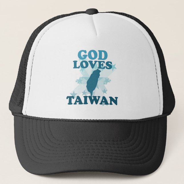 Guden älskar Taiwan Truckerkeps (Framsida)