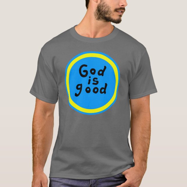 Guden är den bra skjortan t-shirt (Framsida)