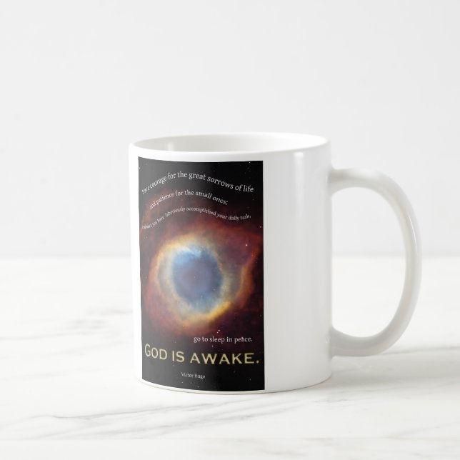 Guden är den vakna muggen kaffemugg (Höger)