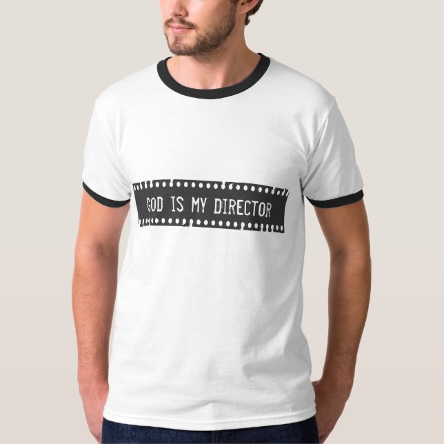 Guden är direktörskjortan t shirt (Framsida)