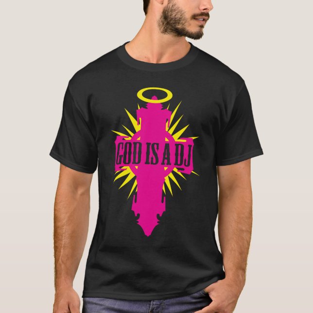 GUDEN ÄR EN DJ T-SHIRT (Framsida)