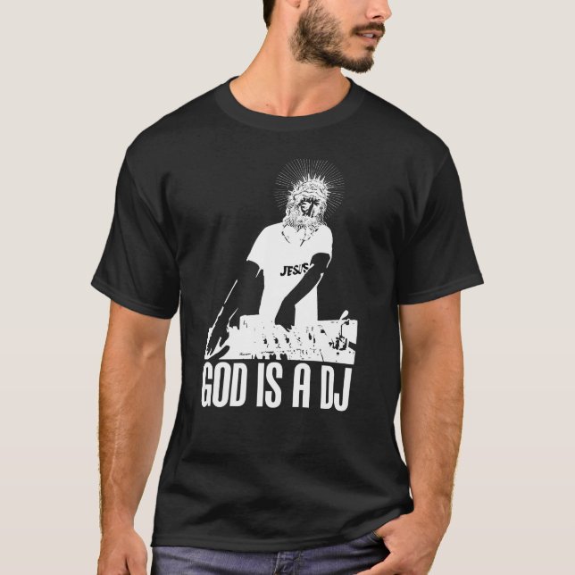 Guden är en Dj T-shirt (Framsida)