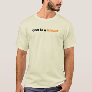Guden är en ingefära tee shirt