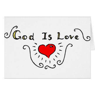 Guden är kärlek hälsningskort