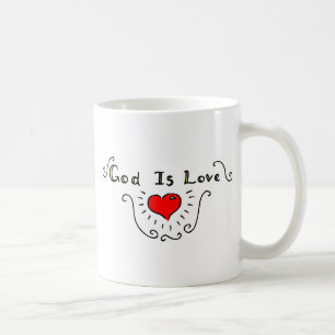 Guden är kärlek kaffemugg